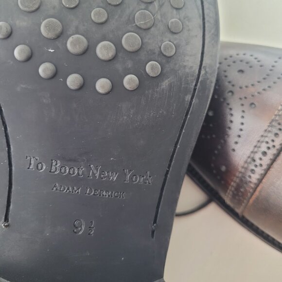To Boot New York Brown Leather Dress Shoes Men\'s Sz 9.5 main image 6